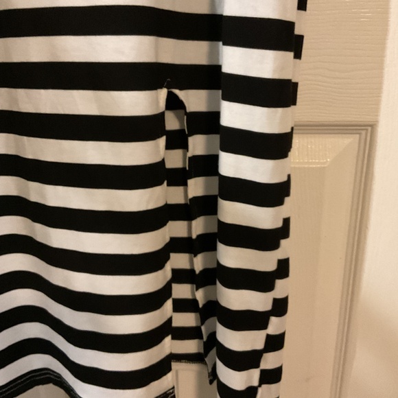 NWOT Shein Black & White Striped Maxi Dress - Picture 2 of 4